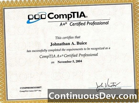 Certification A +