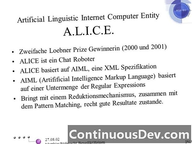 人工言語コンピューターエンティティ（ALICE）