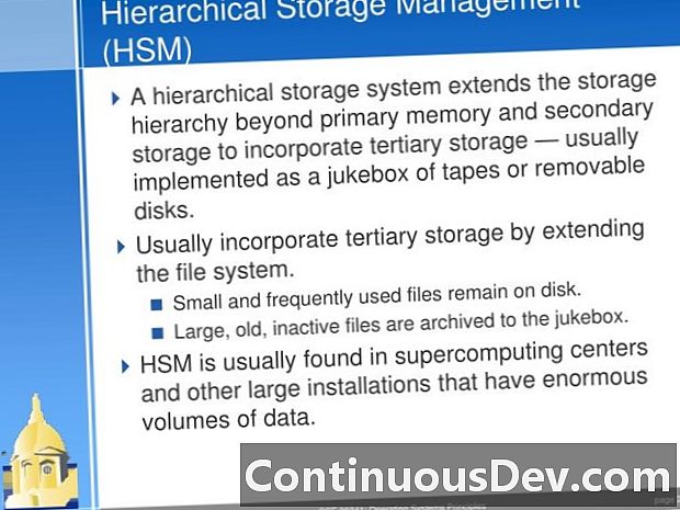 Hierarchical Storage Management (HSM)