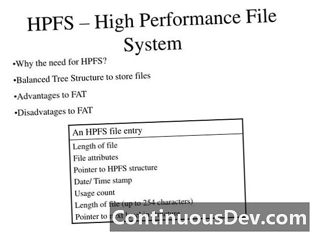 உயர் செயல்திறன் கோப்பு முறைமை (HPFS)