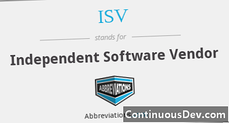 Nezávislý dodavatel softwaru (ISV)