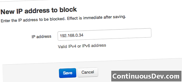 Blokiranje naslova IP