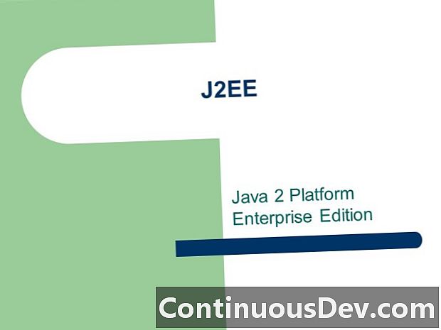 Komponente platforme Java 2, Enterprise Edition (J2EE) (komponente J2EE)