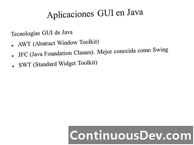 Classes de la fundació Java (JFC)
