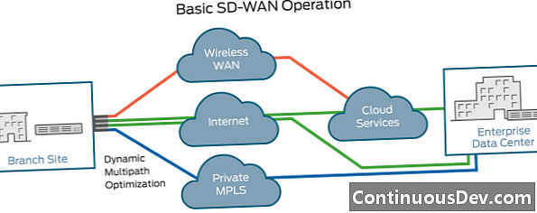 Programvarudefinierat nätverk för stort område (SD-WAN)