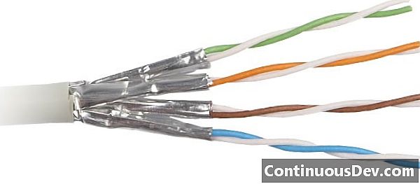 Unshielded twisted Pair Cable (UTP)